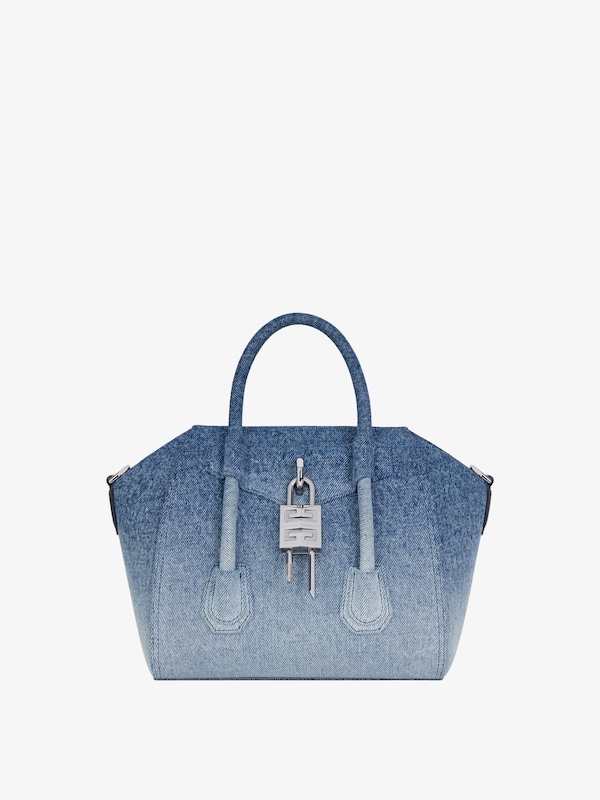 Givenchy Mini Antigona Lock bag in gradient denim