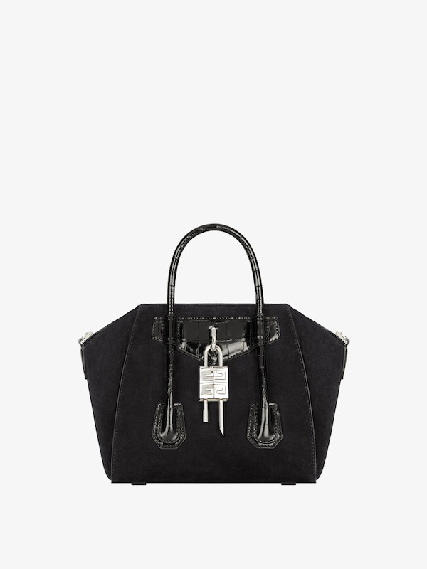 Givenchy Mini Antigona Lock bag in suede