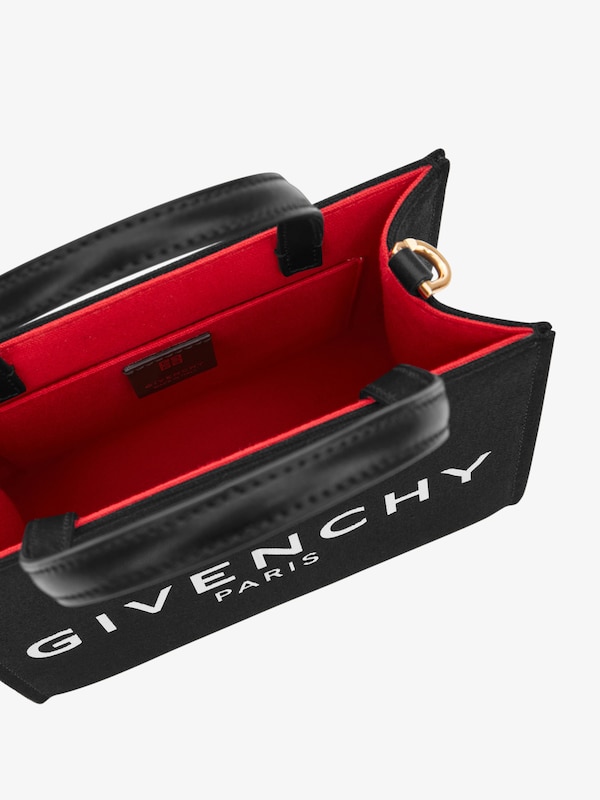 Givenchy Mini G-Tote Shopping Bag In Canvas