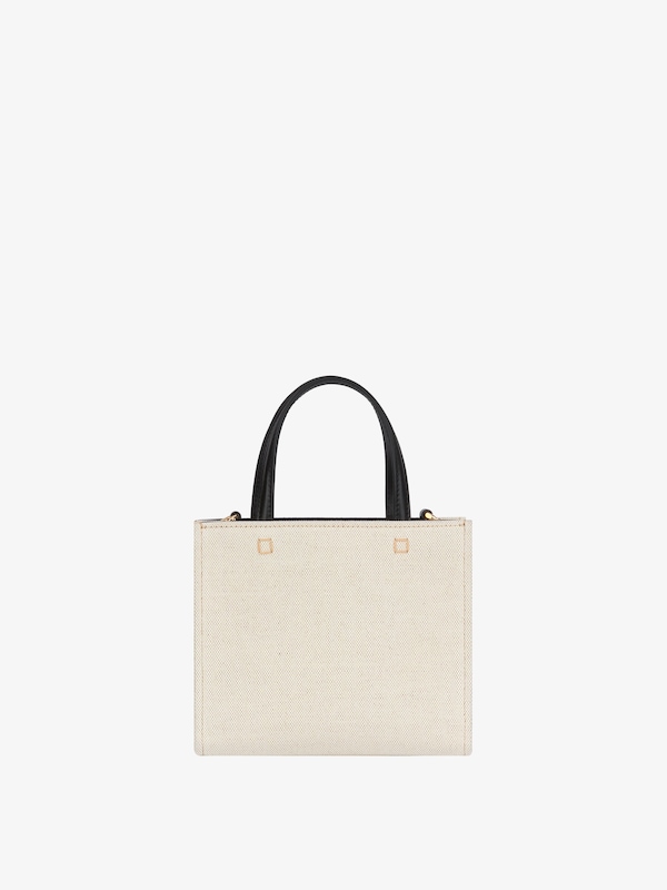 Givenchy Mini G-Tote Shopping Bag In Canvas
