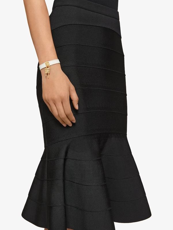 Givenchy Mini Lock Bracelet In Metal And Leather