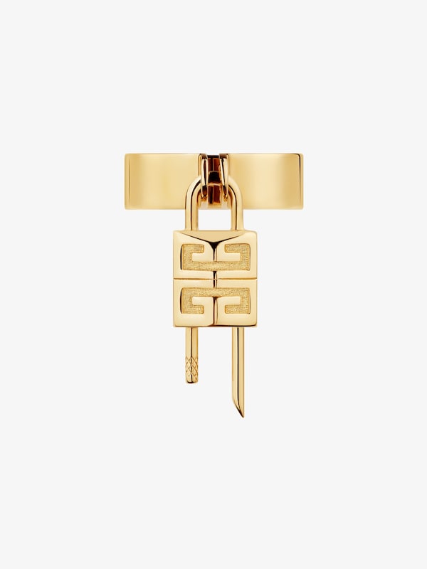 Givenchy Mini Lock Ring In Metal