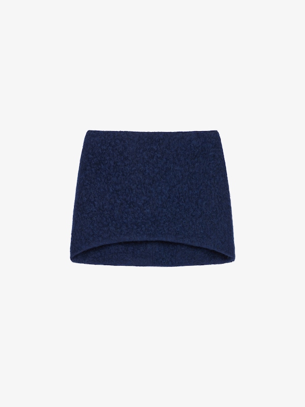 Givenchy Mini Skirt In Bouclette Alpaca Wool