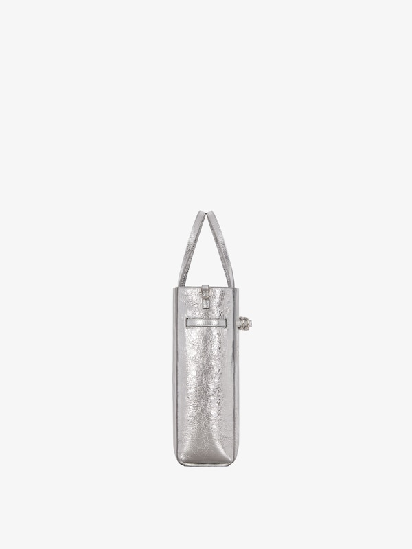 Givenchy Mini Voyou Tote Bag In Laminated Leather