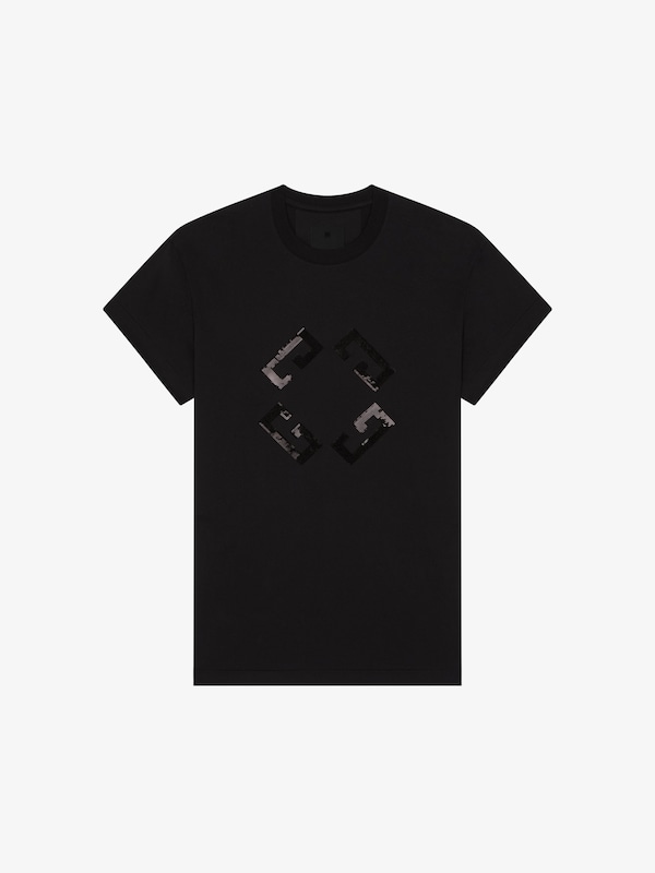 Givenchy Monogram 72 T-shirt In Cotton And Sequins