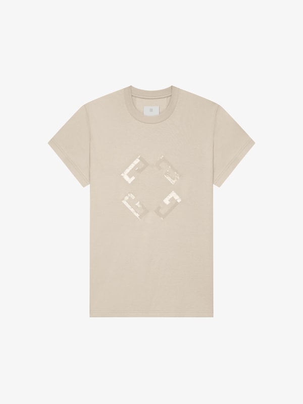 Givenchy Monogram 72 T-shirt In Cotton And Sequins