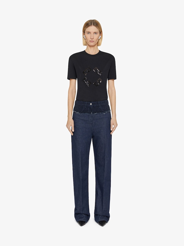 Givenchy Monogram 72 T-shirt In Cotton And Sequins
