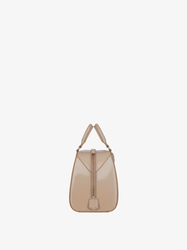 Givenchy Nano Antigona Cube Bag In Pearly Leather