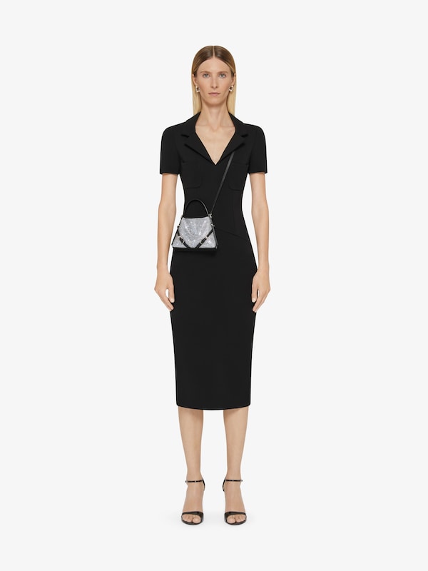 Givenchy Nano Voyou Bag In Satin With Strass