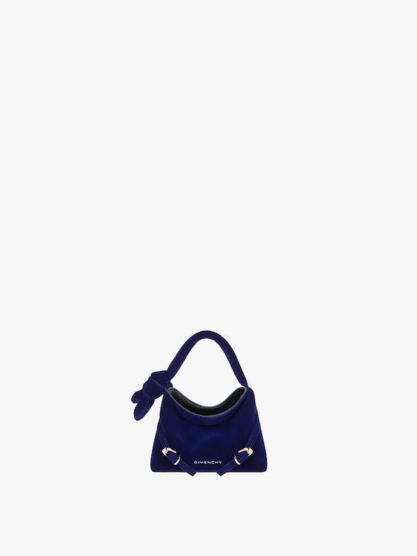 Givenchy Nano Voyou bag in velvet with bow detail
