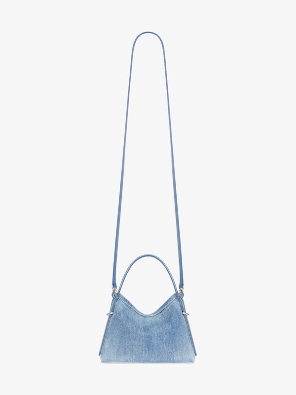 Givenchy Nano Voyou Bag In Washed Denim