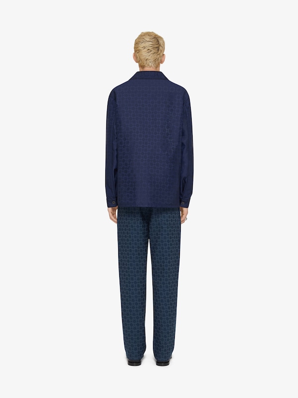 Givenchy Overshirt In Monogram 72 Jacquard