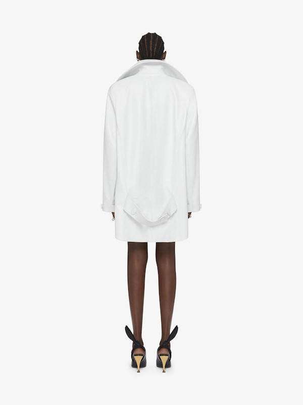 Givenchy Oversized Asymmetric Peacoat In Leather