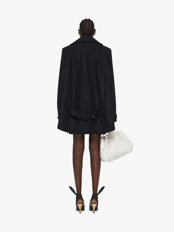 Givenchy Oversized Asymmetric Peacoat In Wool