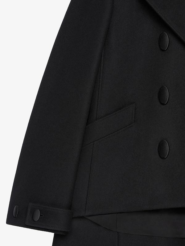 Givenchy Oversized Asymmetric Peacoat In Wool
