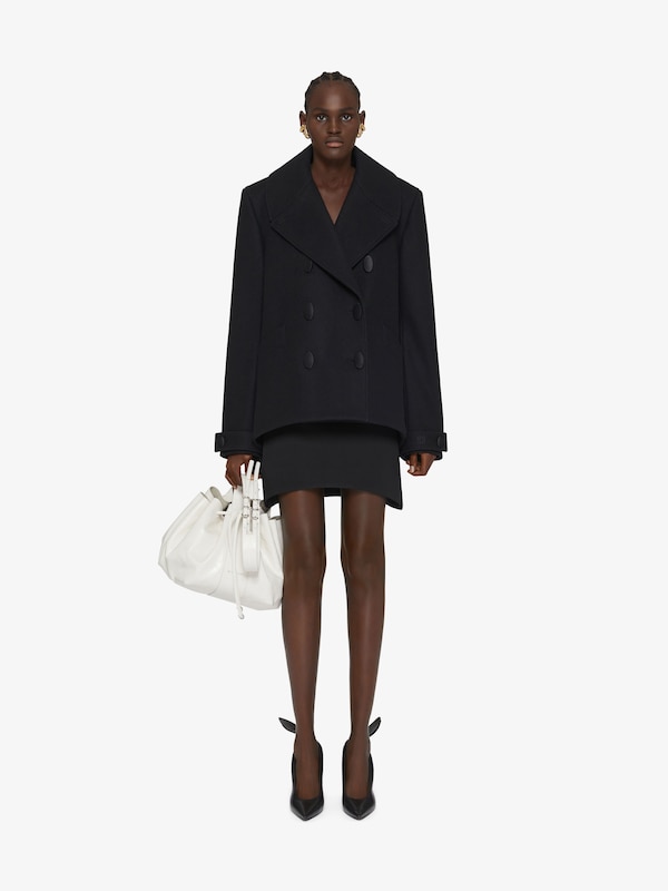 Givenchy Oversized asymmetric peacoat in wool