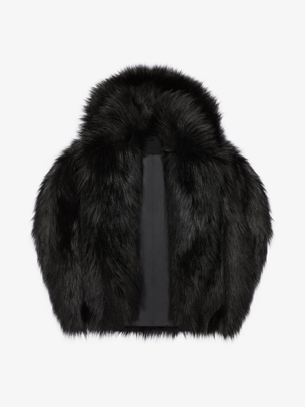 Givenchy Oversized Cape In Faux Fur