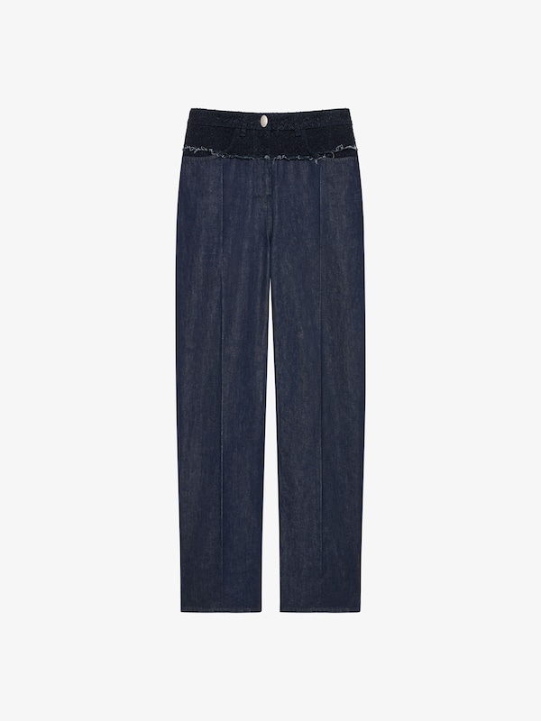 Givenchy Oversized Jeans In Mixed Denim