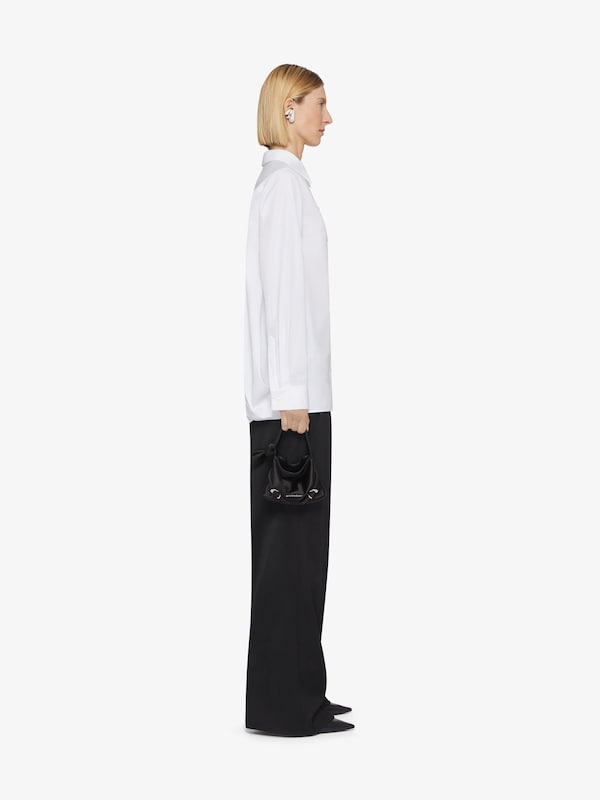 Givenchy Oversized Shirt In Poplin With Open Back