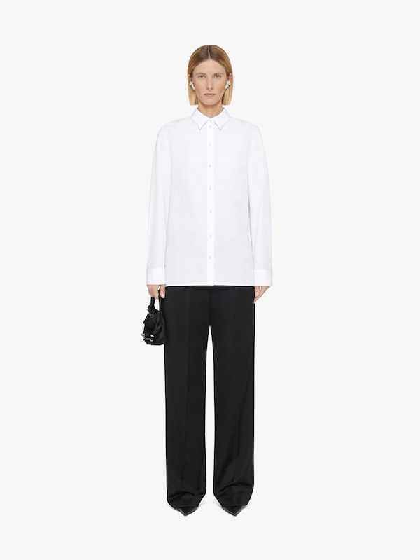 Givenchy Oversized shirt in poplin with open back