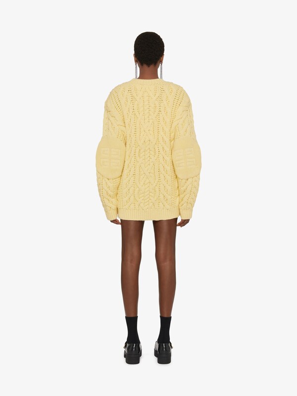 Givenchy Oversized Sweater In Cable-knit