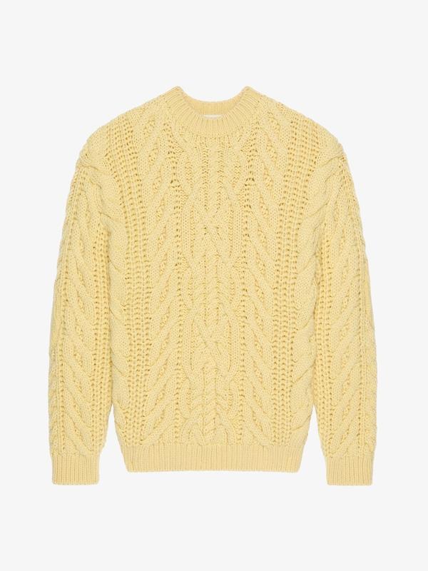 Givenchy Oversized Sweater In Cable-knit