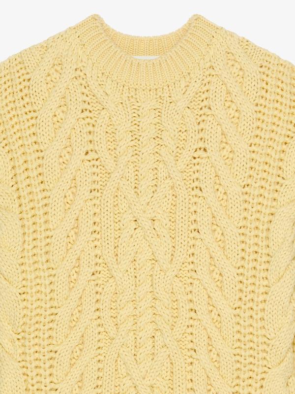 Givenchy Oversized Sweater In Cable-knit