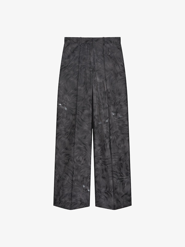 Givenchy Oversized Tailored Pants In Cat Jacquard