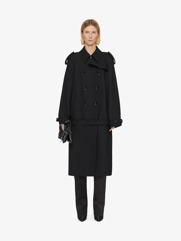 Givenchy Oversized Trench-coat In Wool