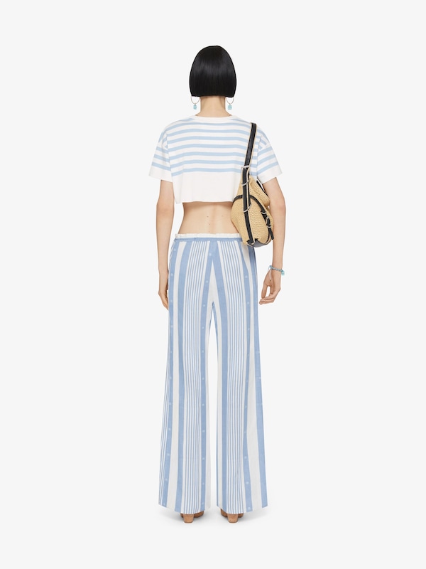 Givenchy Pants In Cotton And Linen With 4G Stripes