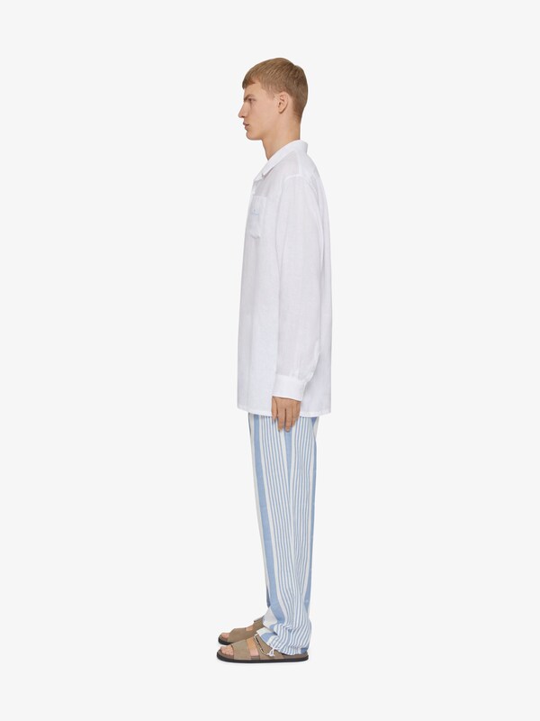 Givenchy Pants In Linen With 4G Stripes