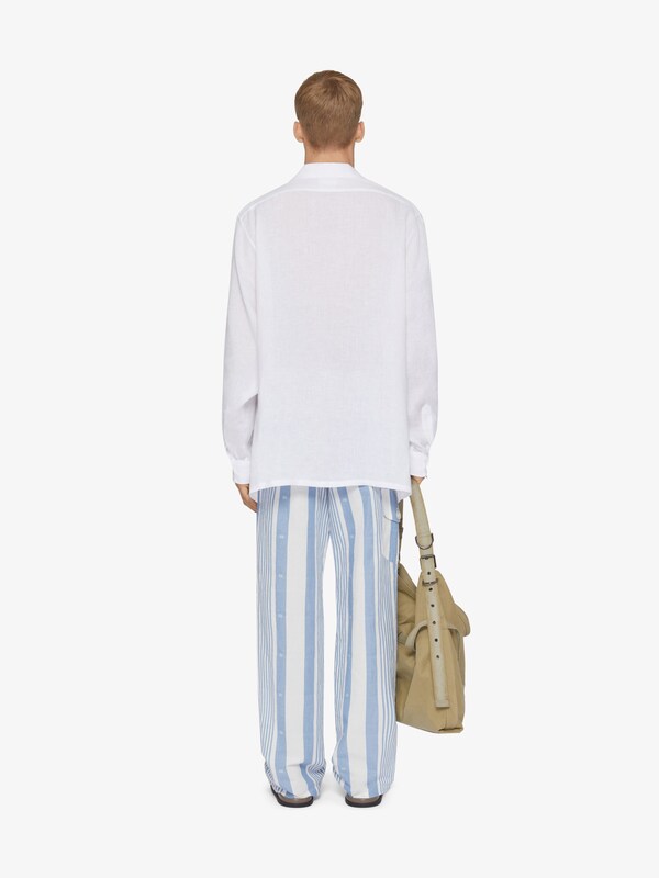 Givenchy Pants In Linen With 4G Stripes