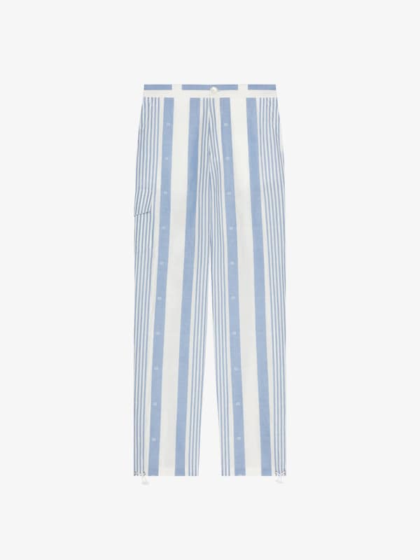 Givenchy Pants In Linen With 4G Stripes