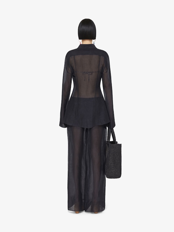 Givenchy Pants In Silk And Linen