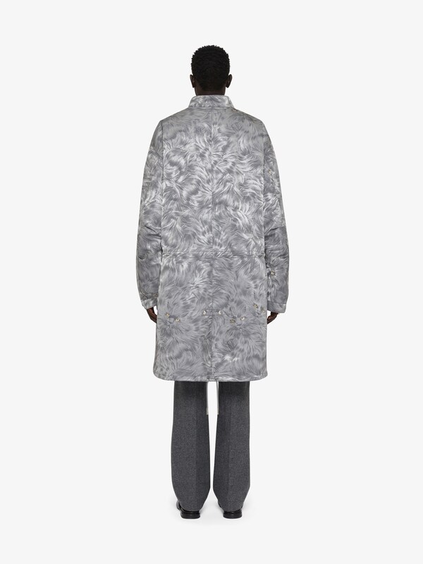 Givenchy Parka In Cat Jacquard