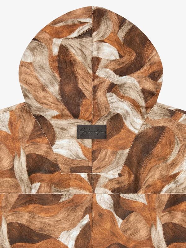 Givenchy Parka In Linen With Camo Cats Print