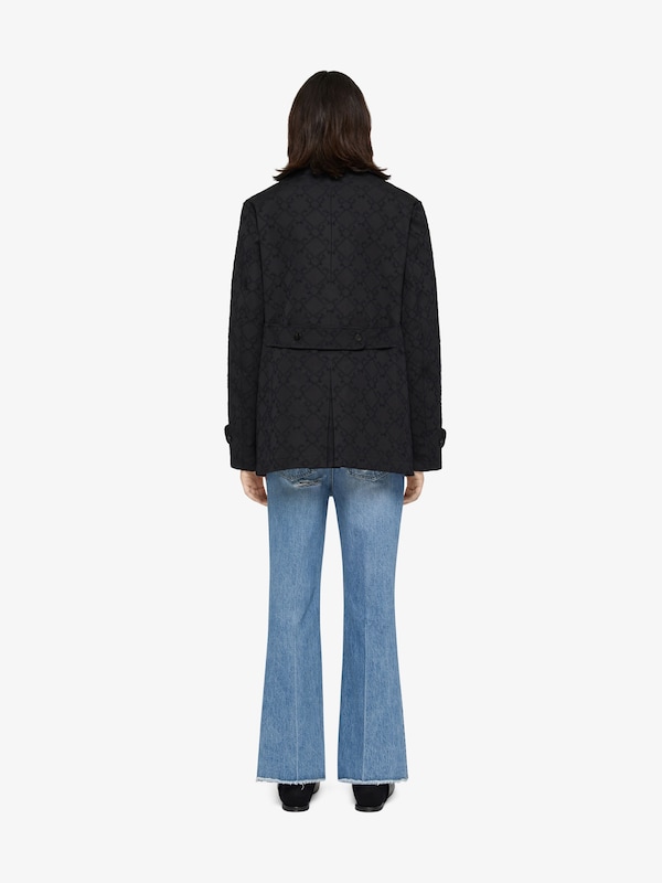 Givenchy Pea Coat In Monogram 72 Cotton