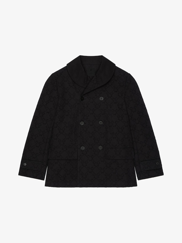 Givenchy Pea Coat In Monogram 72 Cotton