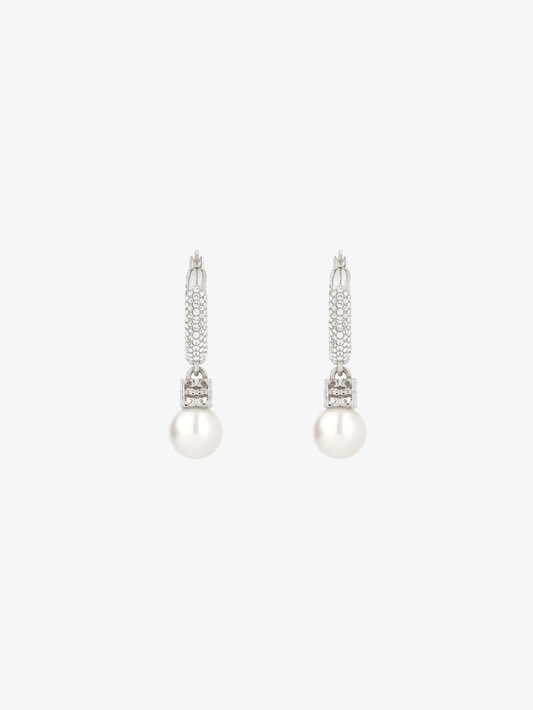 Givenchy Pearl Earrings In Metal With Crystals
