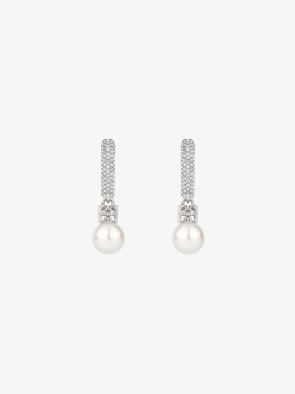 Givenchy Pearl earrings in metal with crystals