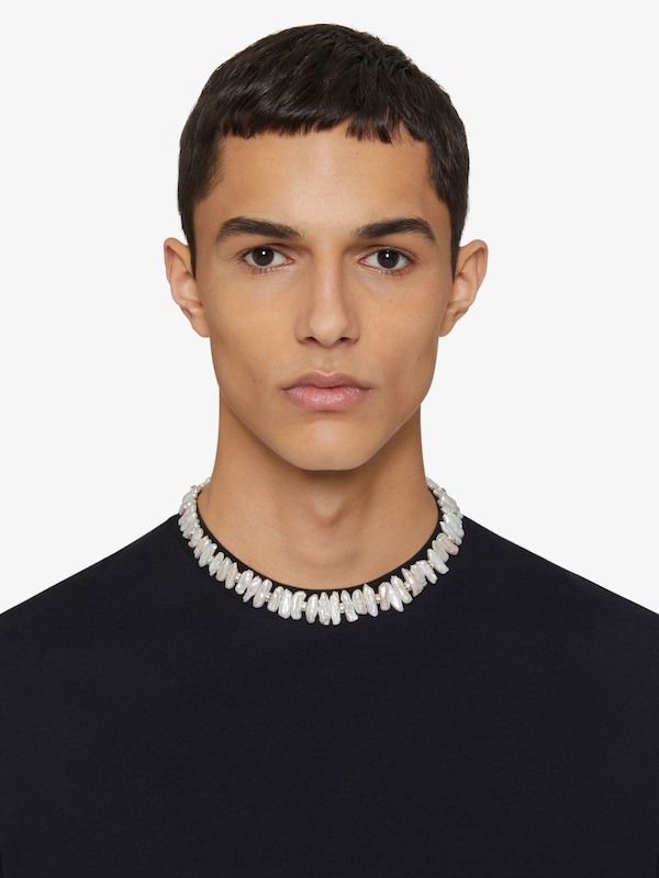 Givenchy Pearl Necklace With Crystals