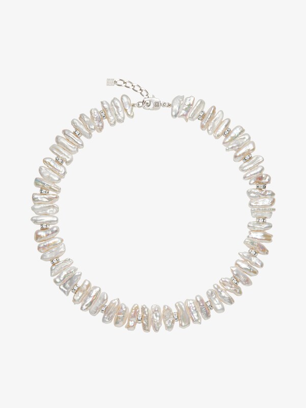 Givenchy Pearl Necklace With Crystals