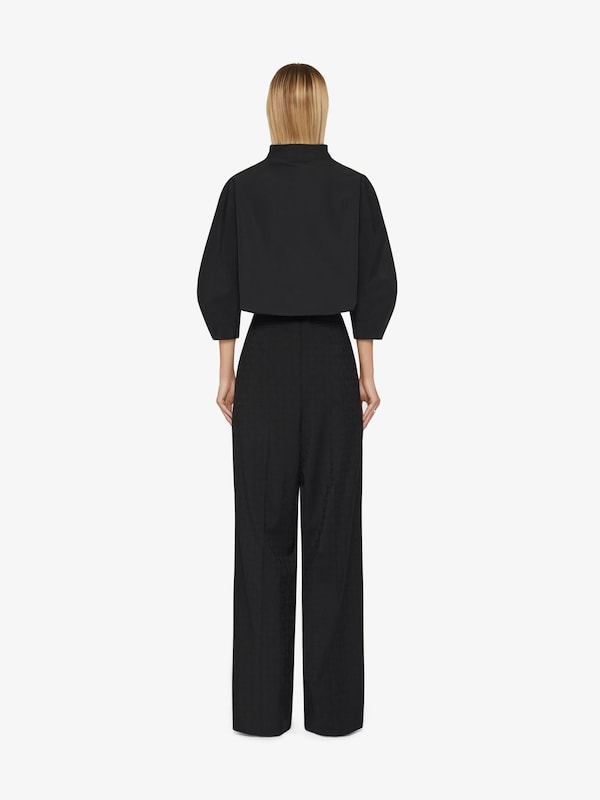 Givenchy Pleated Pants In Monogram 72 Jacquard