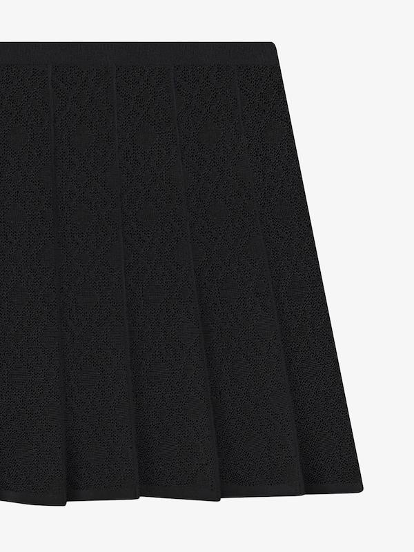 Givenchy Pleated Skirt In Monogram 72 Jacquard