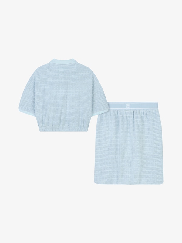 Givenchy Polo And Skirt Set In 4G Cotton Towelling