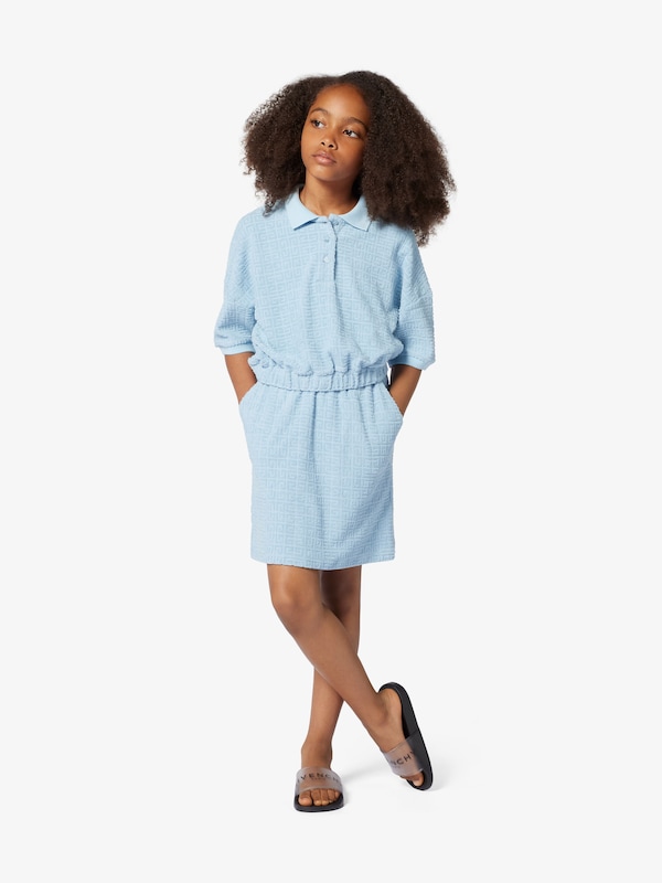Givenchy Polo and skirt set in 4G cotton towelling