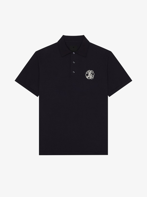 Givenchy Polo In Knit With HG Jacquard