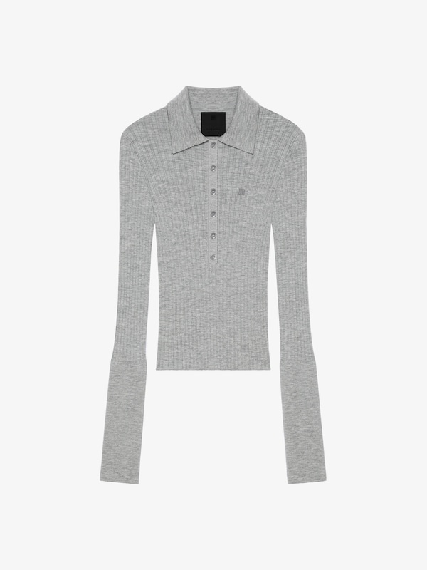 Givenchy Polo sweater in wool with 4G detail