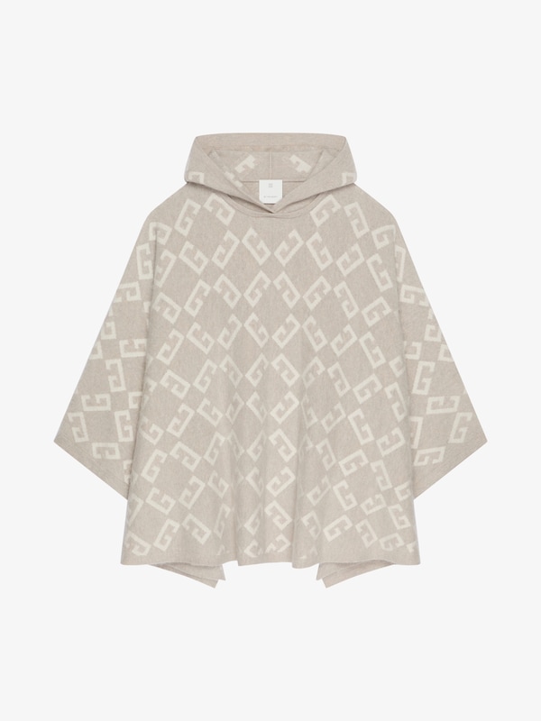 Givenchy Poncho In Monogram 72 Jacquard