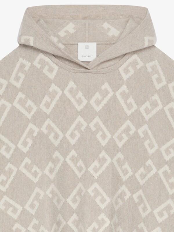 Givenchy Poncho In Monogram 72 Jacquard